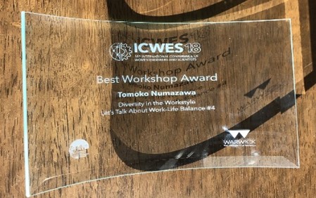ICWES18 Best Workshop Award